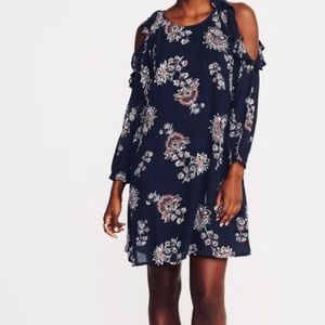 Old navy ruffled cold shoulder dress